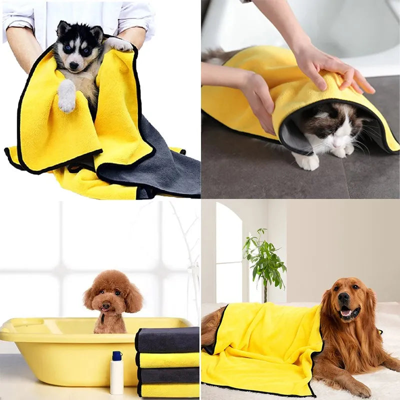 SplashTail™ Absorbent Pet Bath Towels